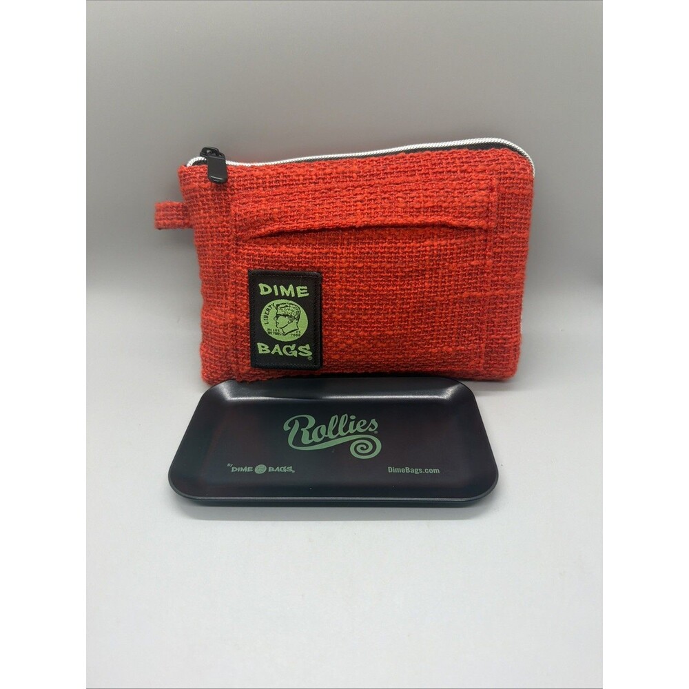 Dime Bags - 8” Red Padded Protective Smell Proof Pouch
